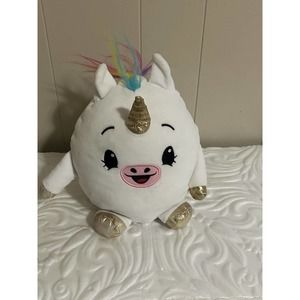 Moose Unicorn White Rainbow Squishmallow Stuffed Animal 9" Plush